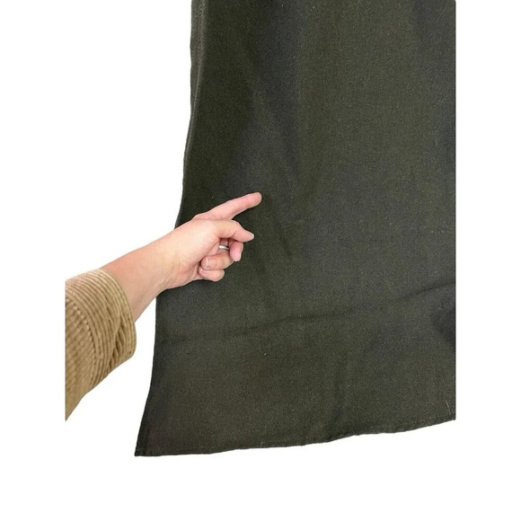 Gothic Punk Military Long Coat Jacket Small Olive Green Convertible Cosplay - Picture 13 of 13